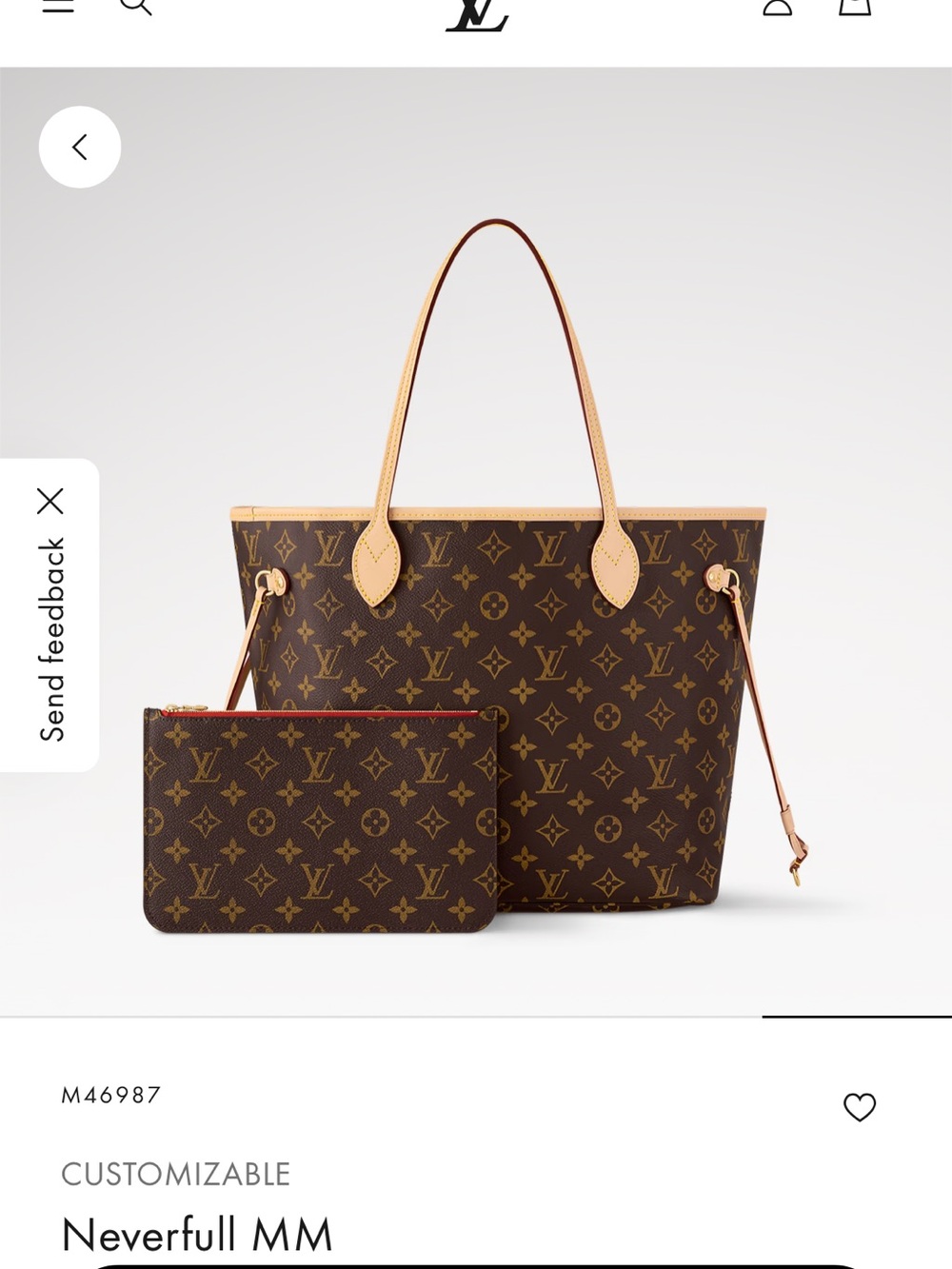 Louis Vuitton Brown Monogram Neverfull MM Tote with Natural Trim